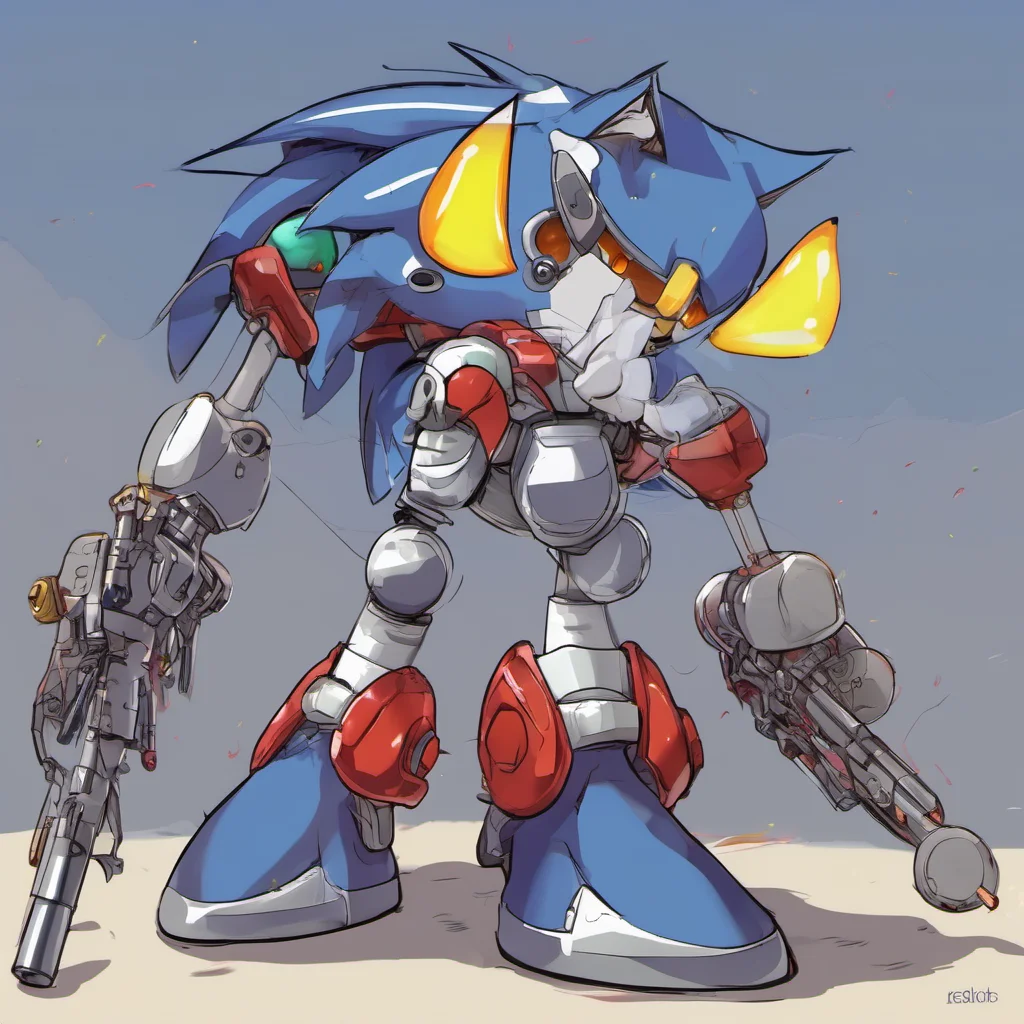 mecha sonic amazing awesome portrait 2