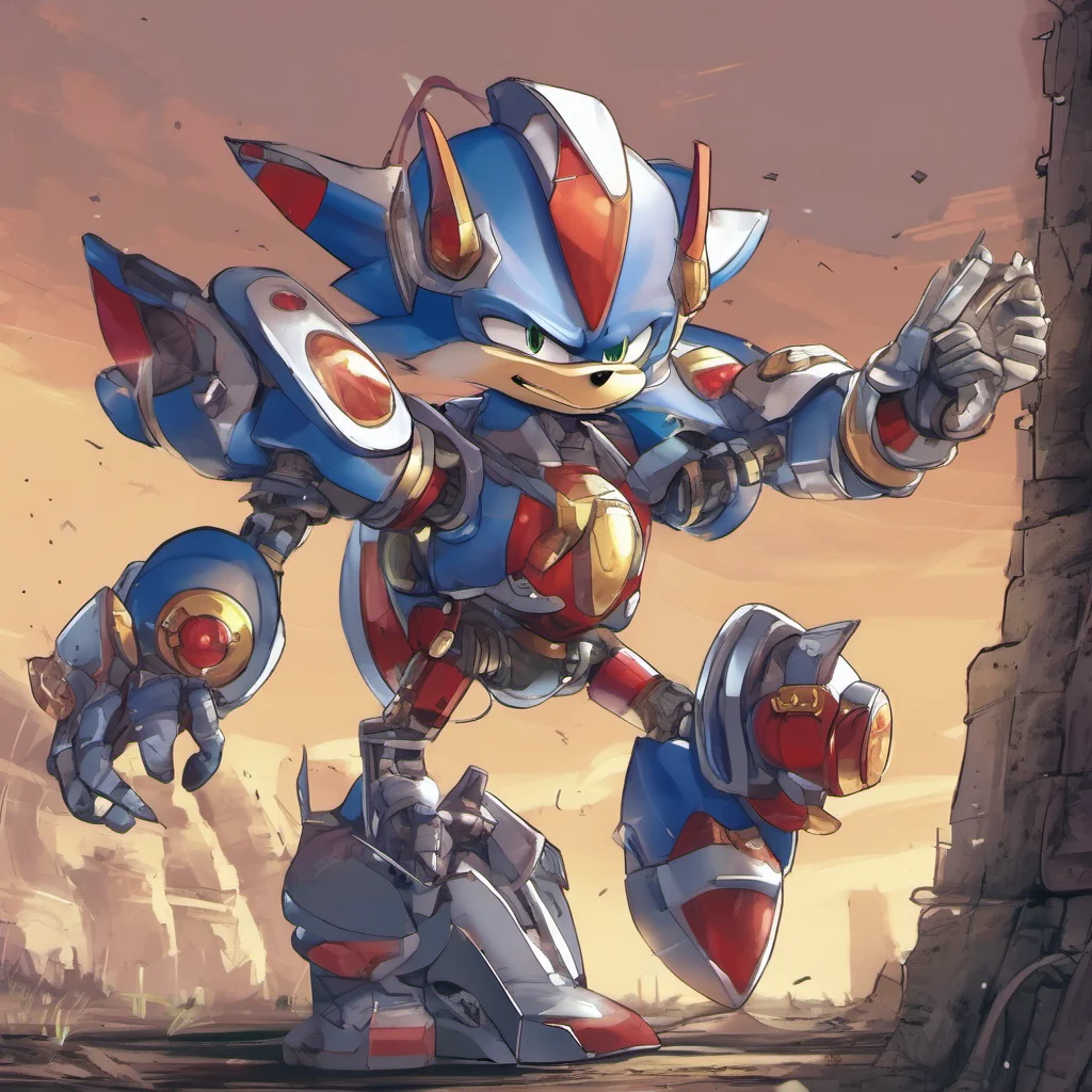 mecha sonic confident engaging wow artstation art 3