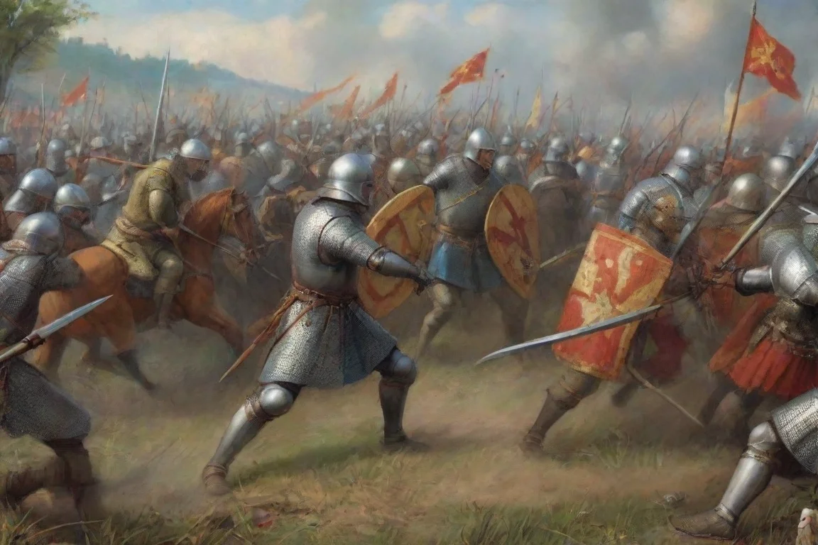 aimedieval battle landscape