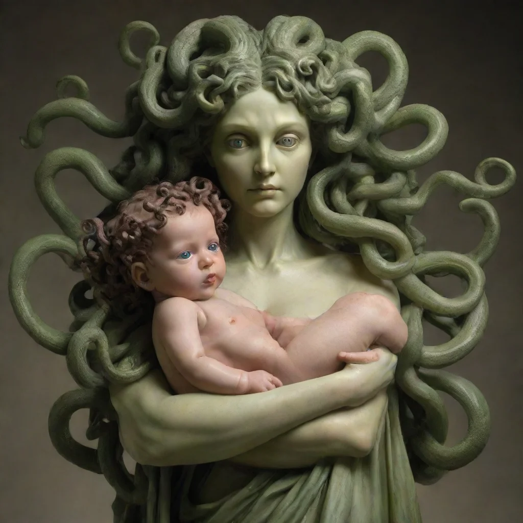 aimedusa holding a newborn baby