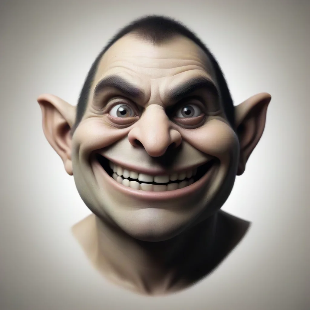 aimeme troll face portrait funny face silly 