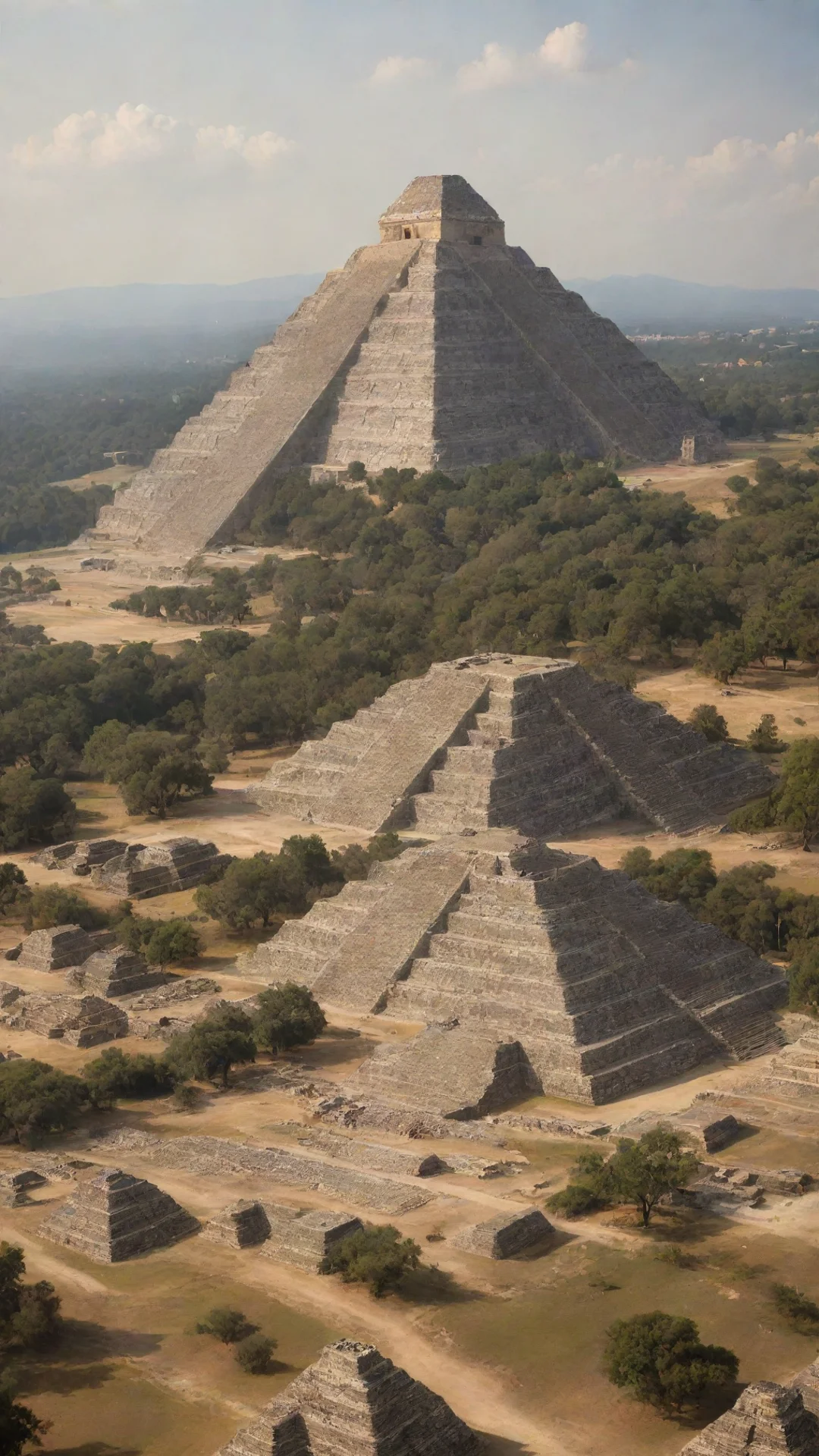 mexico pyramid with civilization  hdtall