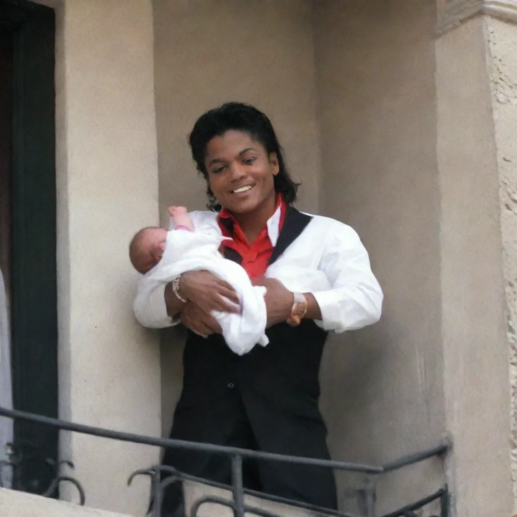 aimicheal jackson dropping a newborn baby off a balcony