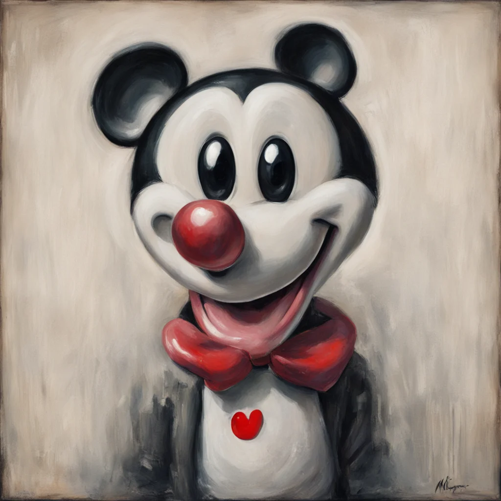 aimickey mouse portrait  michael kvium amazing awesome portrait 2