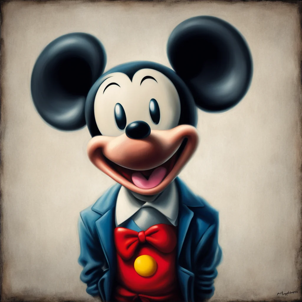 aimickey mouse portrait  michael kvium good looking trending fantastic 1