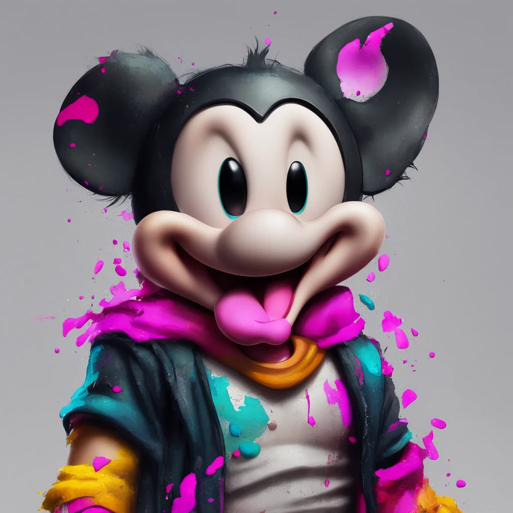 aimickey mouse ripped abs intense artstation trending full character colorful portrait amazing awesome portrait 2