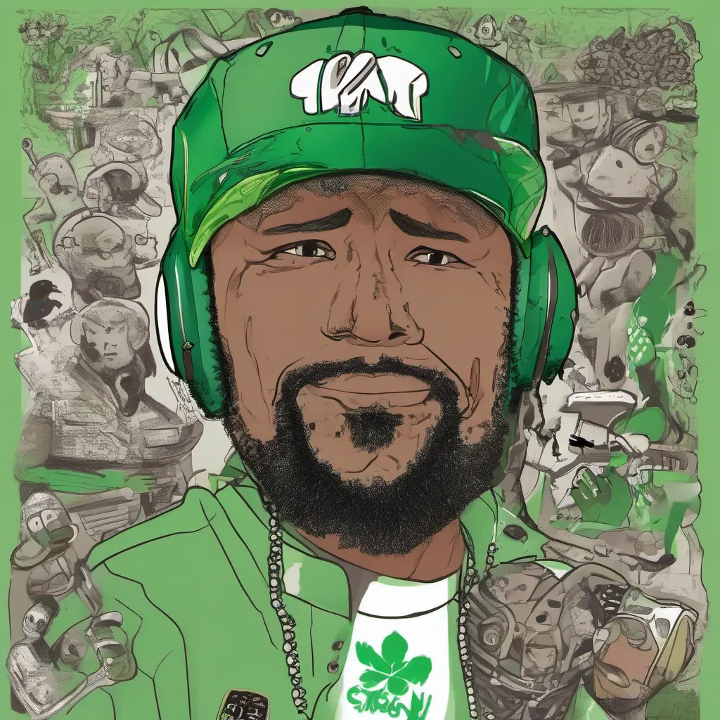 mike tison de color verde  confident engaging wow artstation art 3