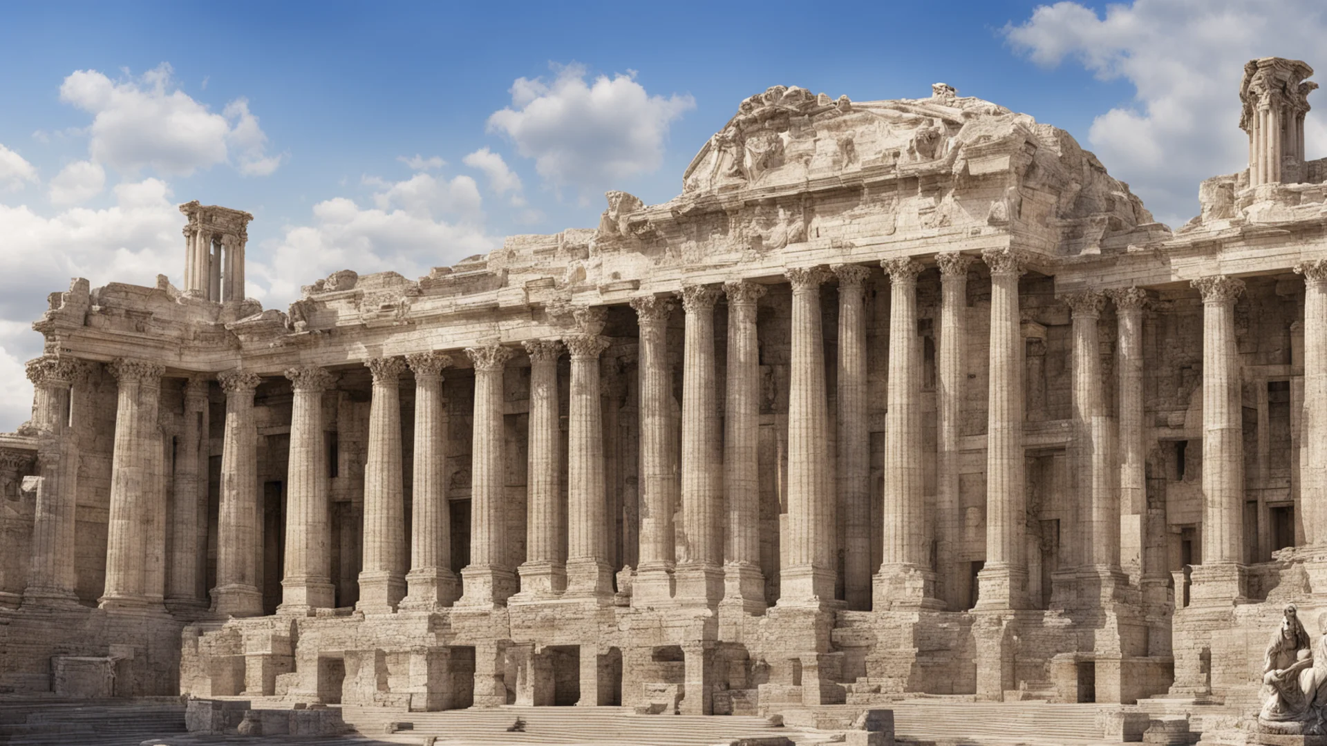 aimodern roman empire architecture desktop wallpaper confident engaging wow artstation art 3 wide
