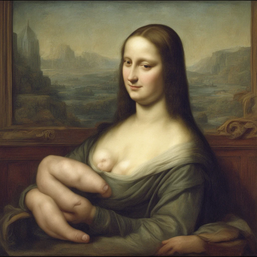 mona lisa being tickled good looking trending fantastic 1