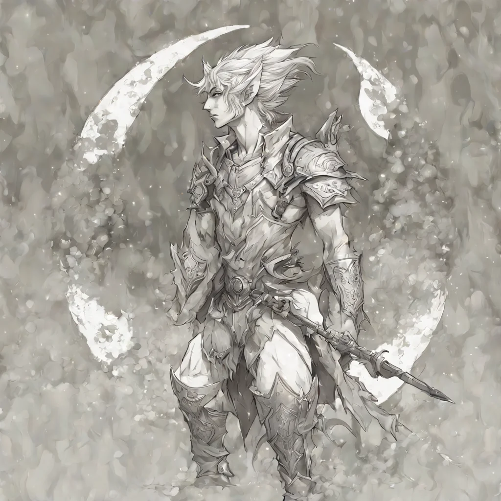 aimoon male elf line art