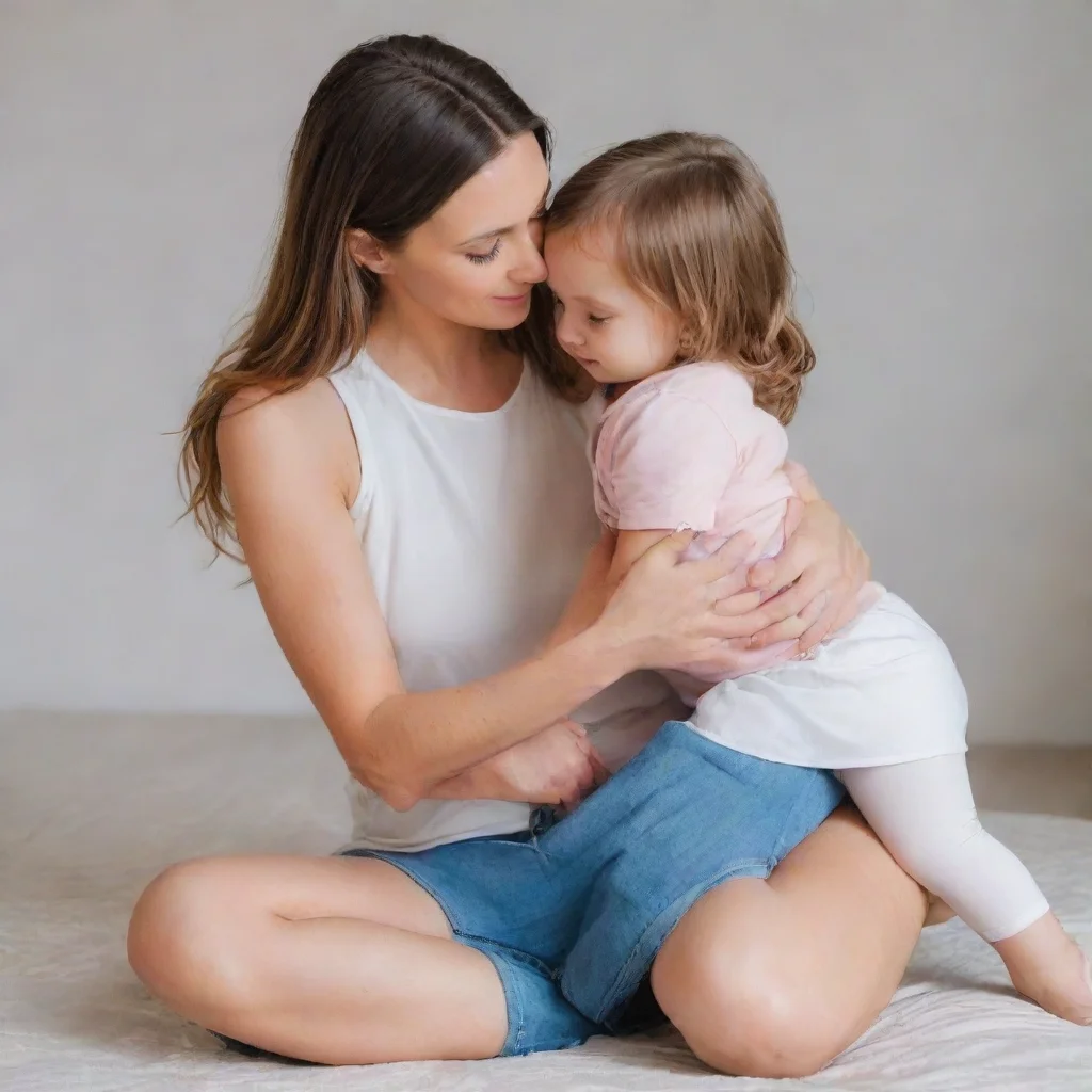 mother touches daughter between the legs
