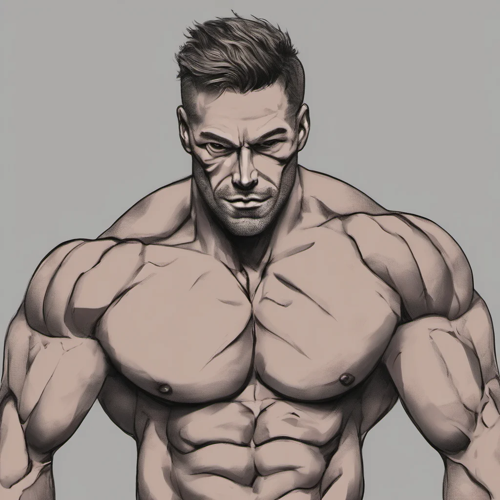 aimuscular man confident engaging wow artstation art 3