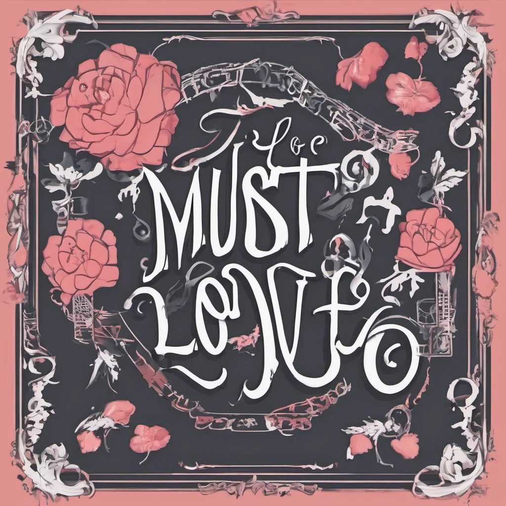 must be love font logo