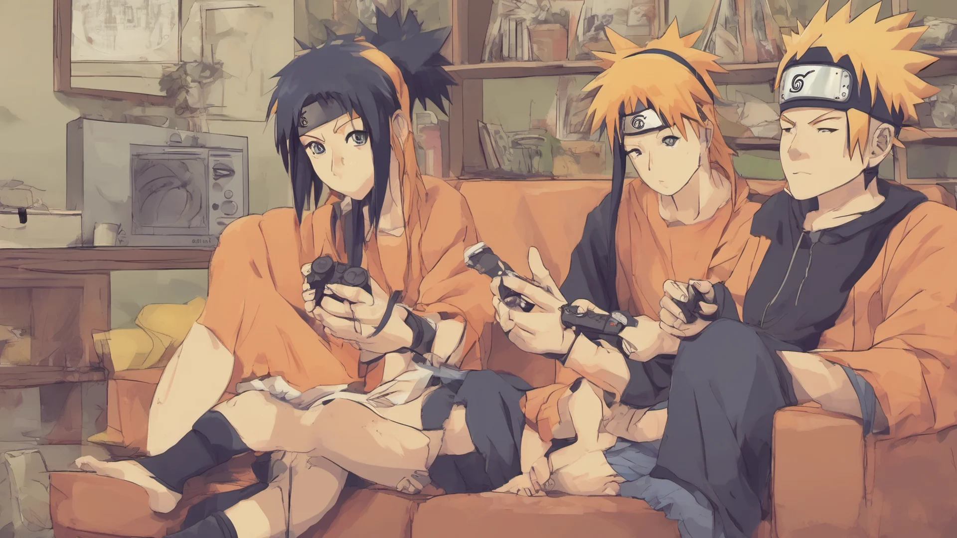 ainaruto an hinata playing playstation  good looking trending fantastic 1 wide