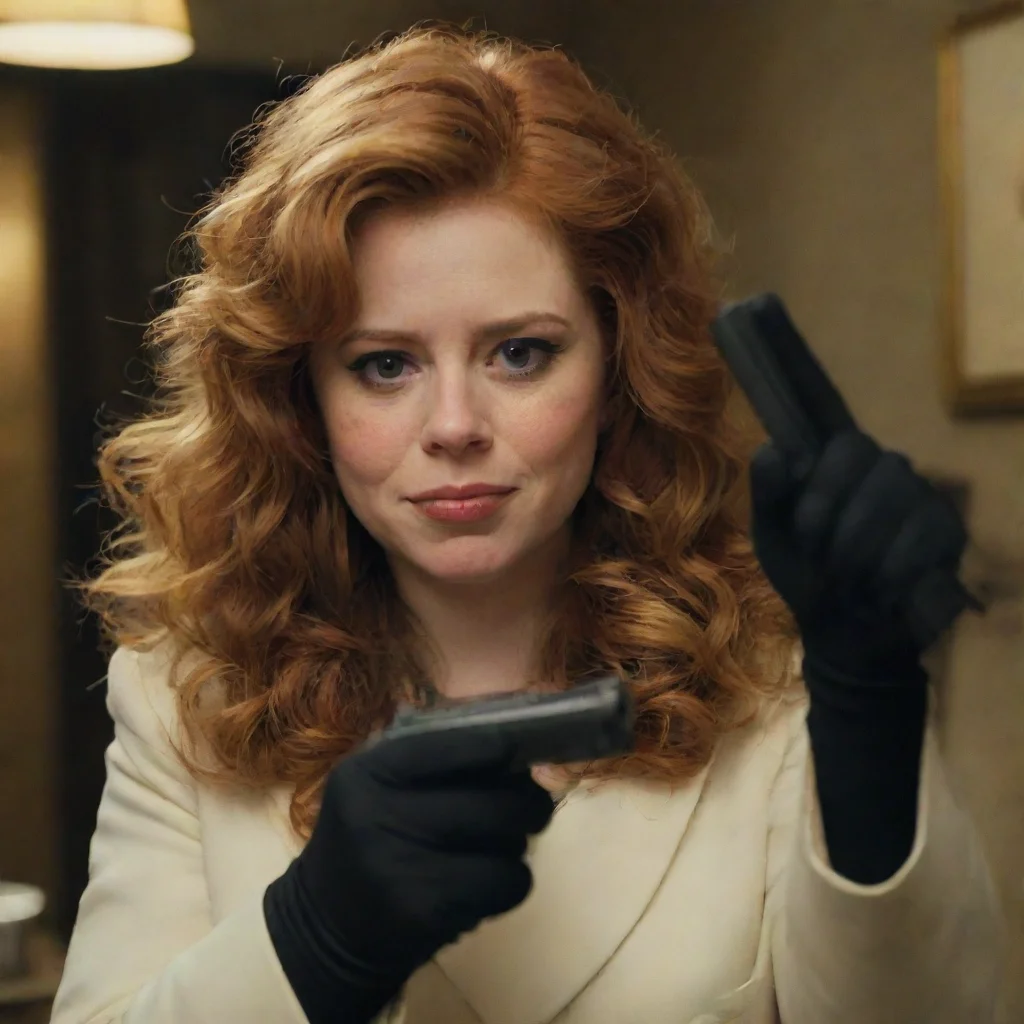ainatasha lyonne as nadia vulvokov from russian doll smiling with black gloves and gun hd