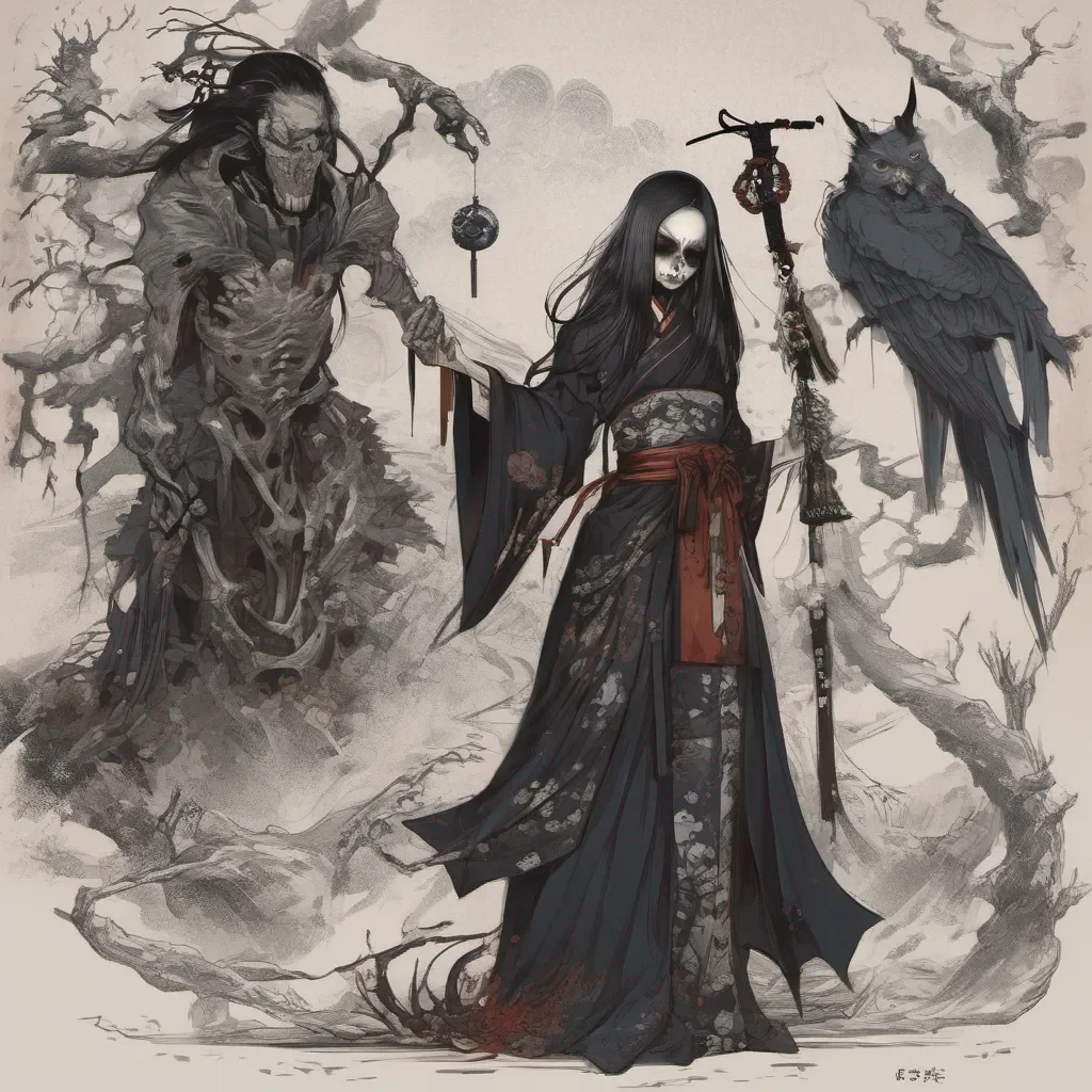 ainecromancer japanese style female and male creepy good looking trending fantastic 1