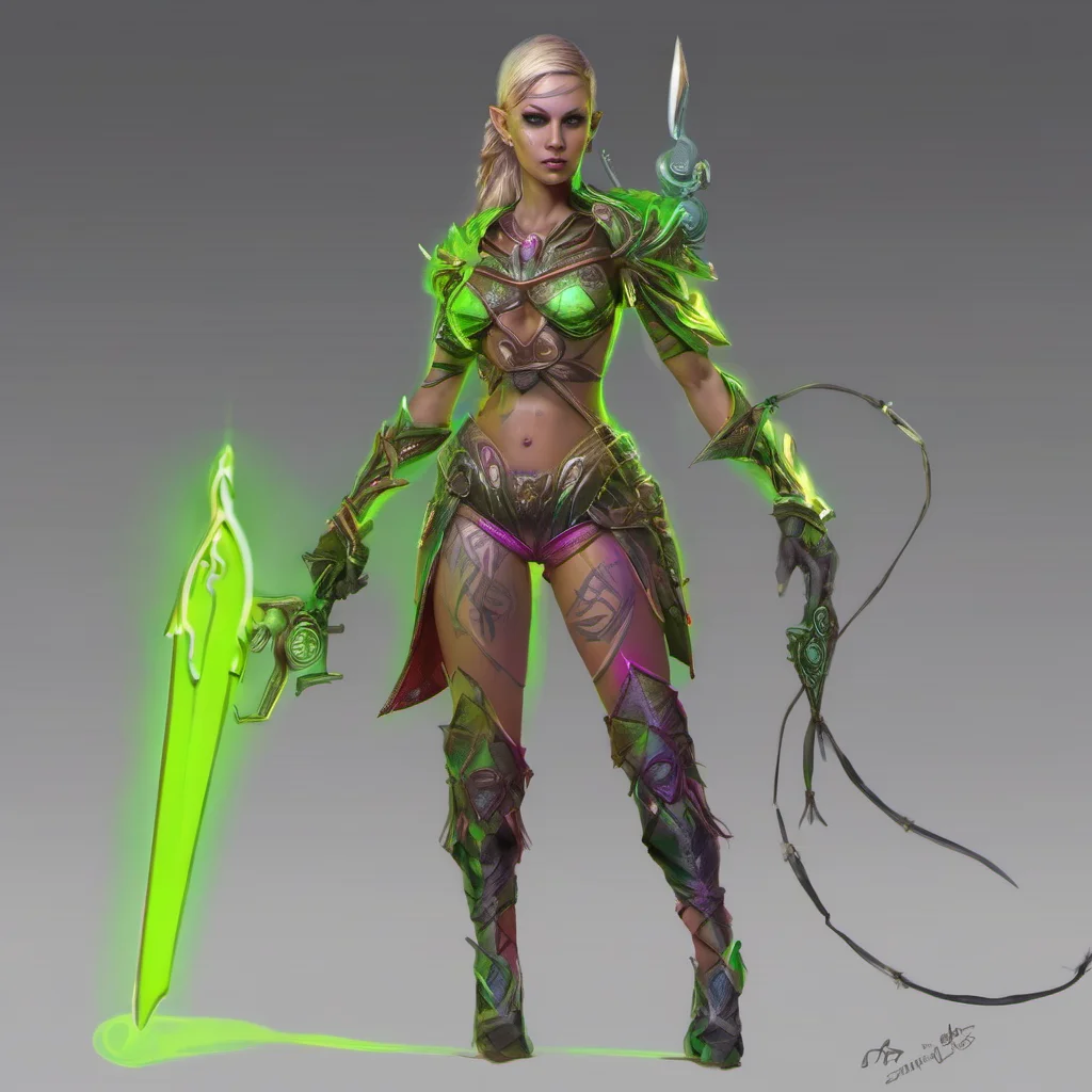 aineon elf female warrior amazing awesome portrait 2