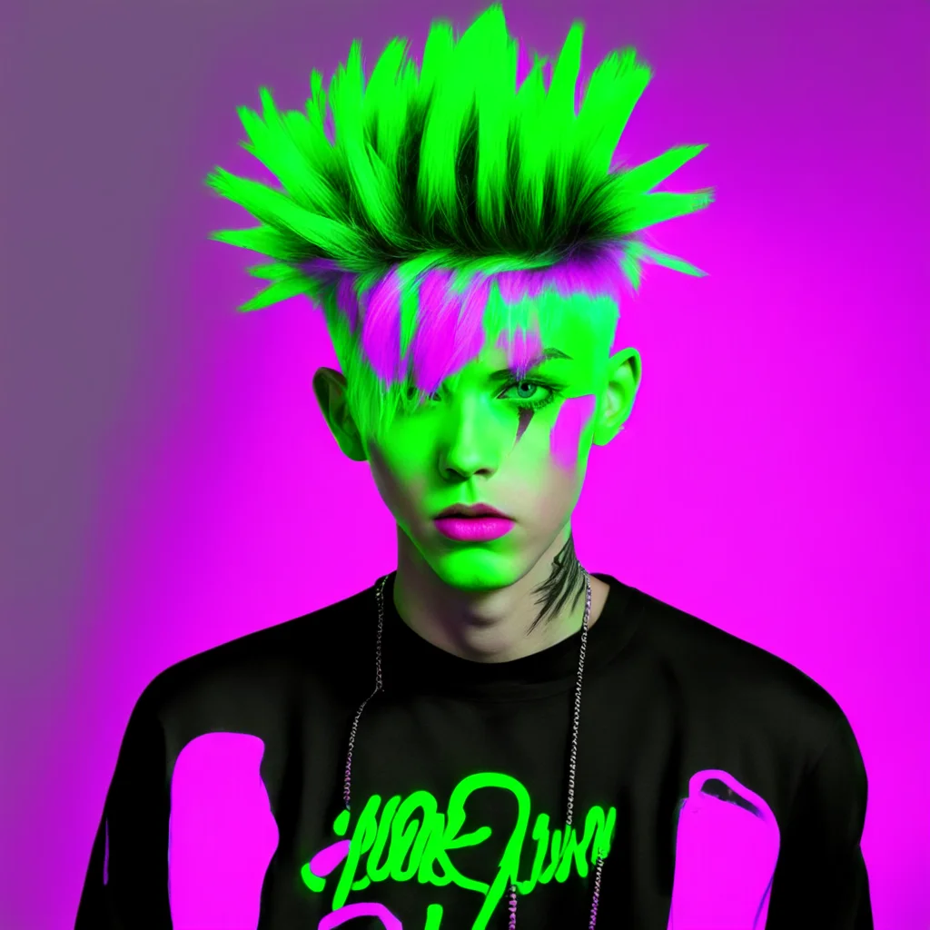 aineon punk alt boy confident engaging wow artstation art 3