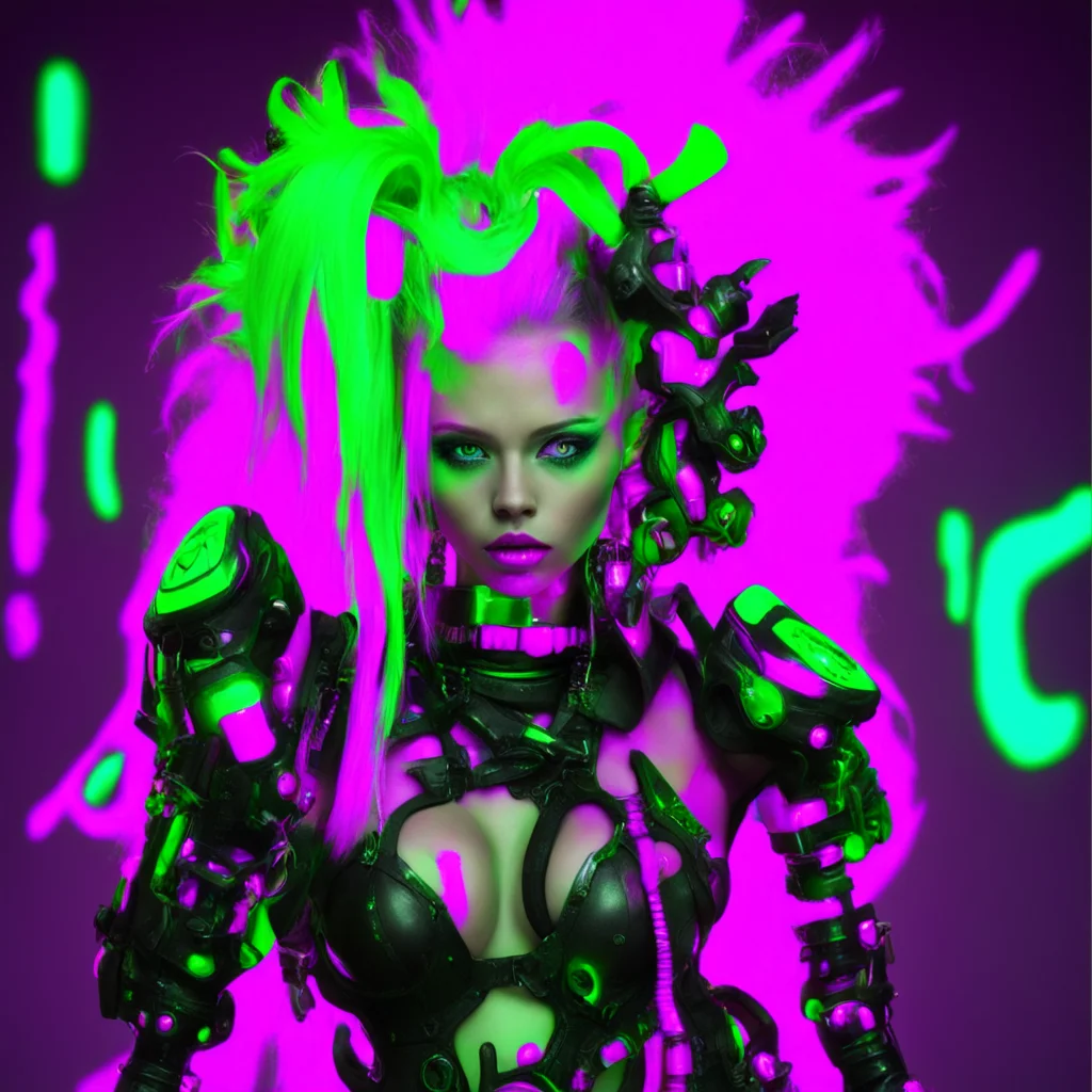 aineon punk fantasy art fantasy art neon punk