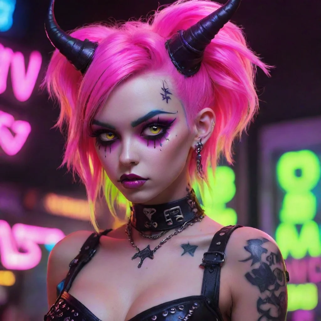 aineon punk fantasy sweet demon