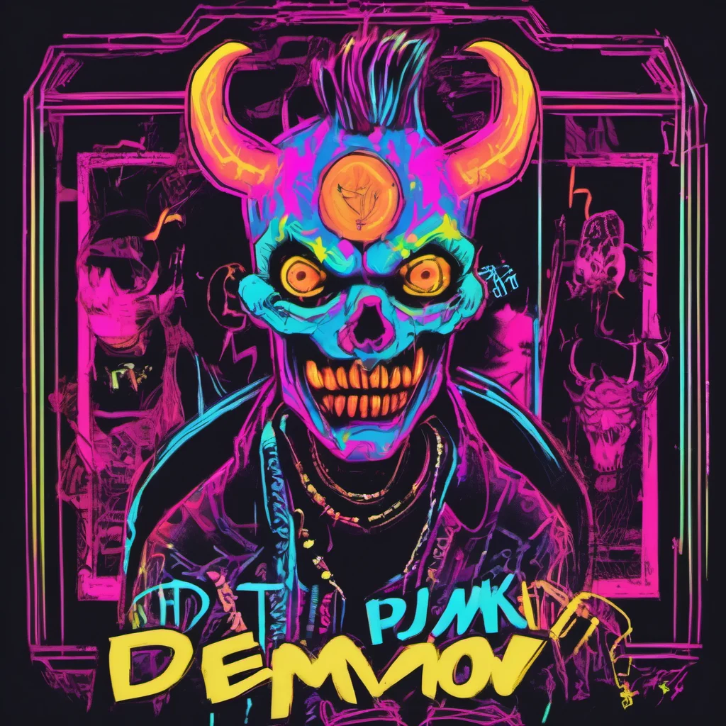 aineon punk friendly demon confident engaging wow artstation art 3