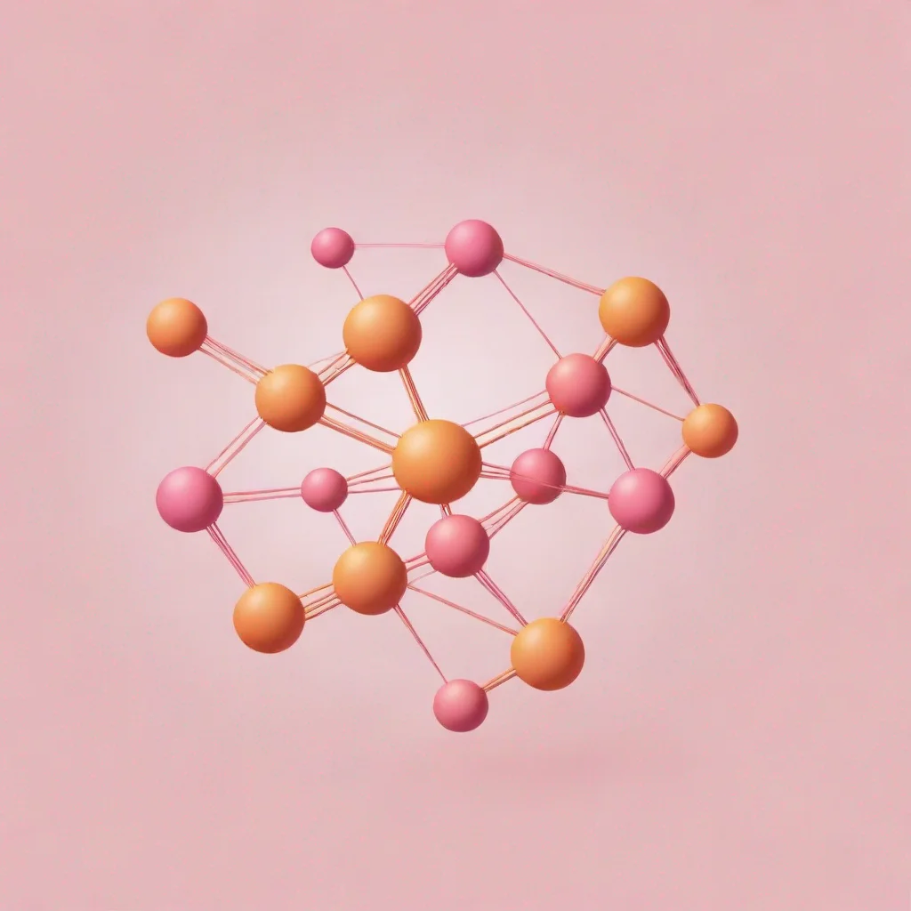 neural network logo orange pink nice contrast nodes and connections logo clean
