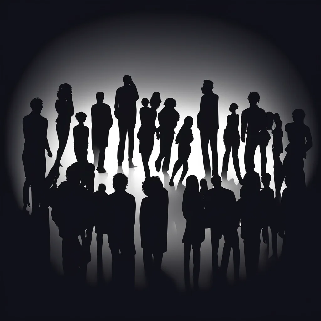 night club silhouettes confident engaging wow artstation art 3