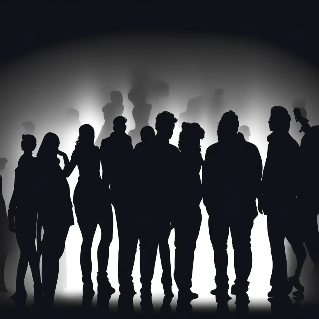 night club silhouettes