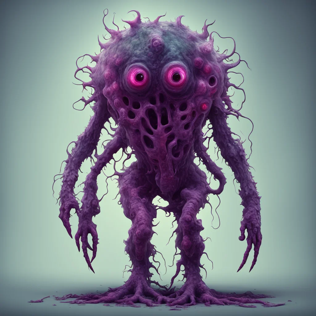 ainightmarish mutant amoeba humanoid being confident engaging wow artstation art 3