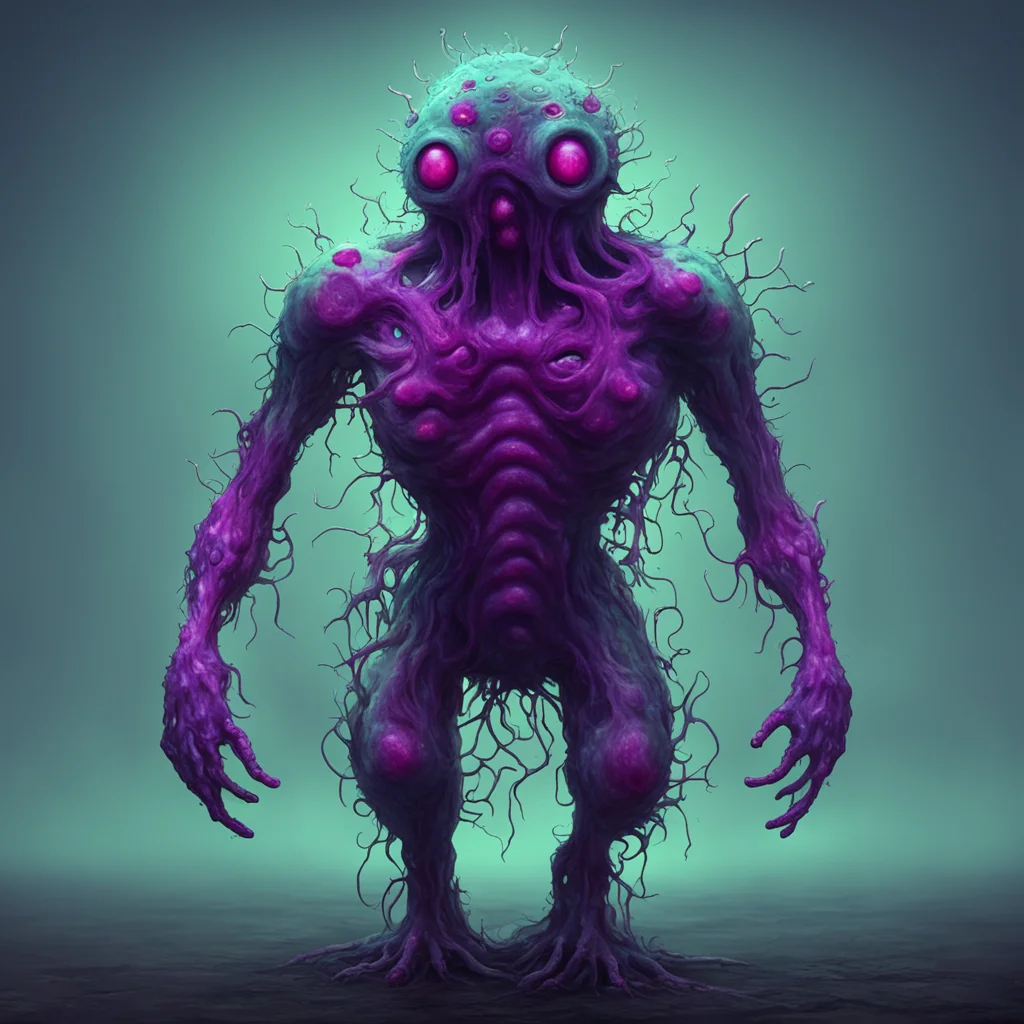 ainightmarish mutant amoeba humanoid being