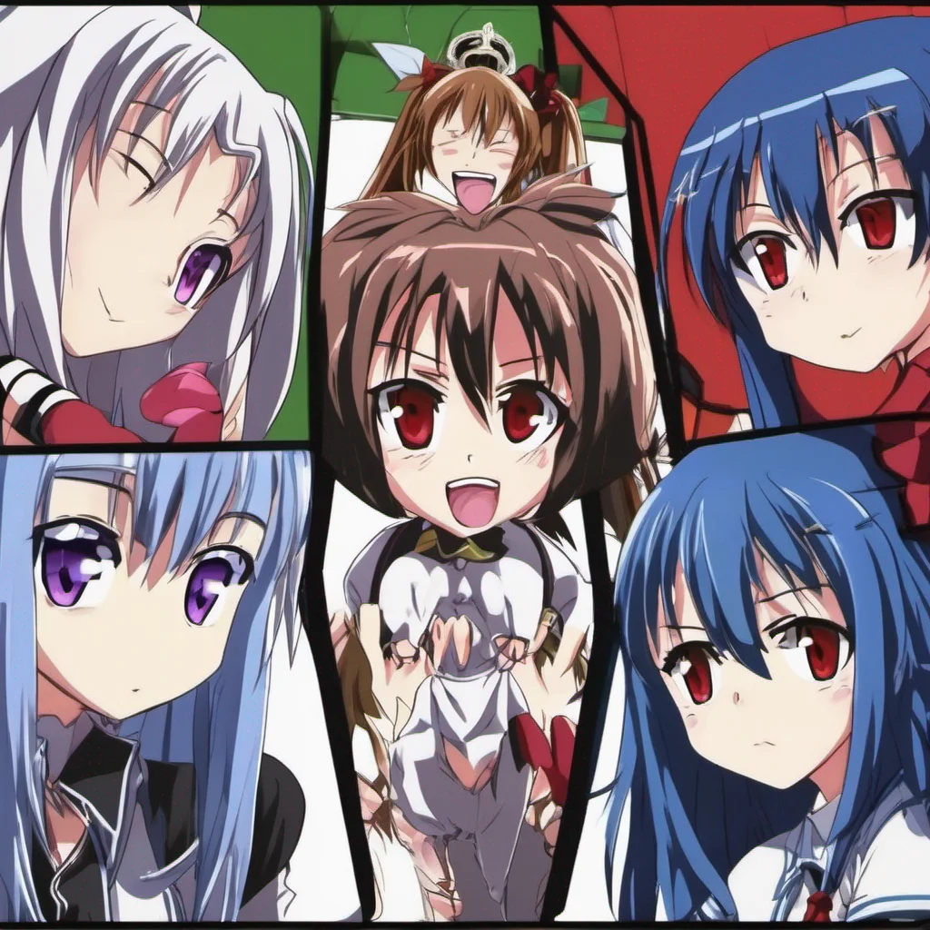 ainostalgic  Highschool DXD  RPG The girls Akeno Koneko Rias Asia Ravel and Xenovia all turn their attention towards you with smiles on their faces