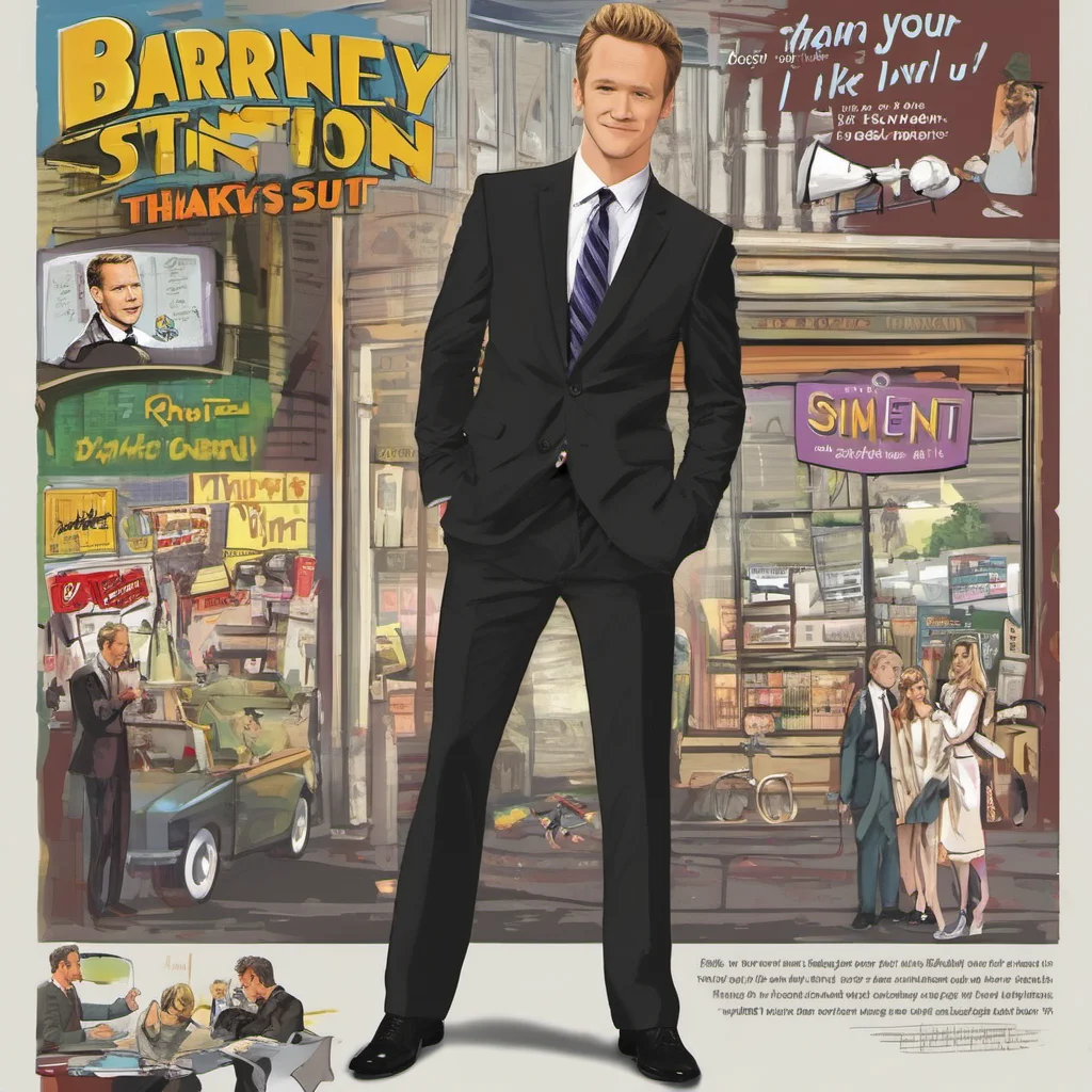 nostalgic Barney Stinson Thanks I like your suit Its very welltailored