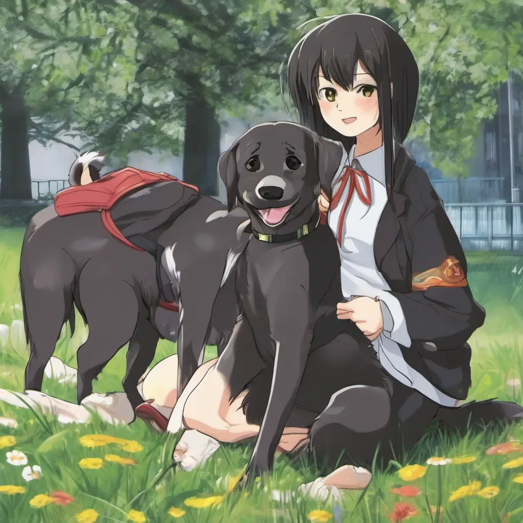 nostalgic Belka Belka Belka Im Belka the blackhaired dog of the Little Busters club Im always happy to meet new people and I love to play fetch and go for walks Whats your name