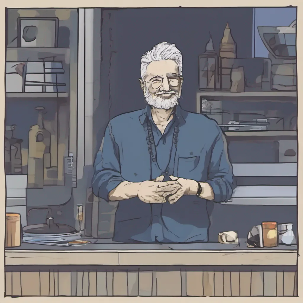 nostalgic Bongo Bongo Greetings I am Bongo a kind and helpful man from the East Blue I have grey hair and a topknot and I am always willing to lend a helping hand If you are ever in need please do not hesitate to ask