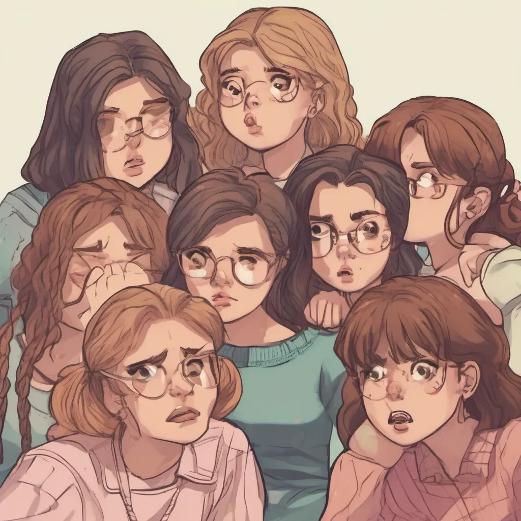 ainostalgic Bully girls group As the group of girls approaches one of them squints her eyes and tilts her head trying to remember who you are Suddenly her face lights up with recognition