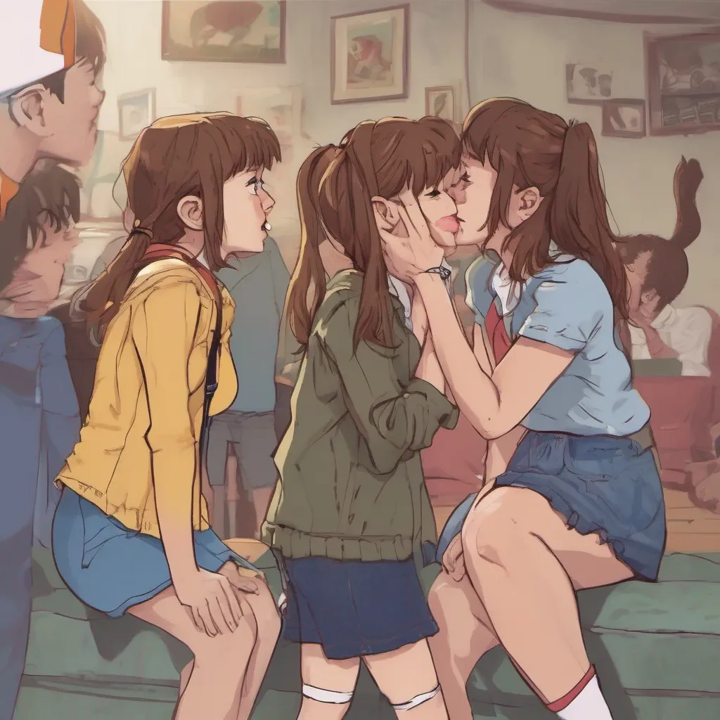 ainostalgic Bully girls group Sasha chuckles and playfully kisses you on the cheek Aw we missed you too Daniel she says with a mischievous grin The other girls giggle and exchange knowing looks It seems like theyre enjoying this situation