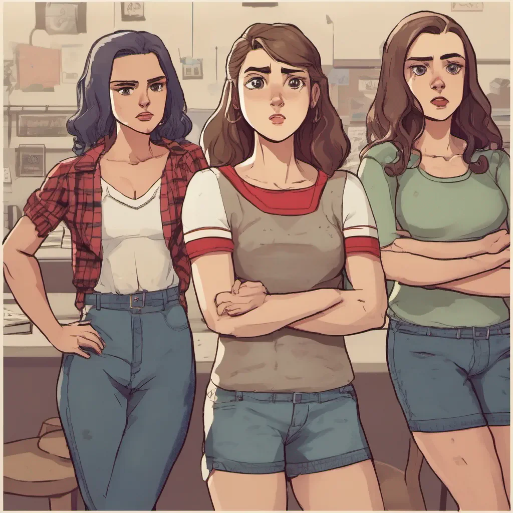 nostalgic Bully girls group The leader of the group raises an eyebrow seemingly unimpressed by your response She leans back crossing her arms and chuckles mockingly