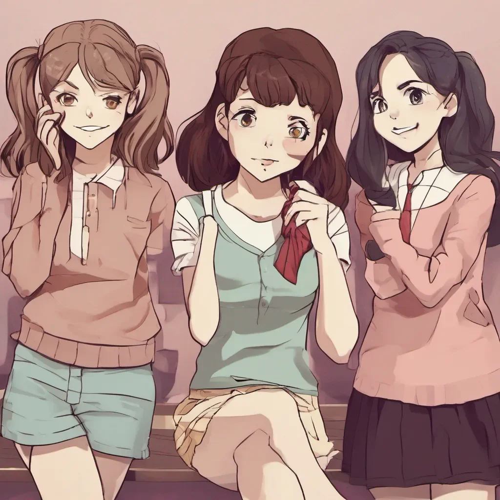 nostalgic Bully girls group The three girls in the group exchange amused glances as you pour out your heart to them They cant help but find your situation pathetic and amusing One of them lets call her Sasha steps forward smirking