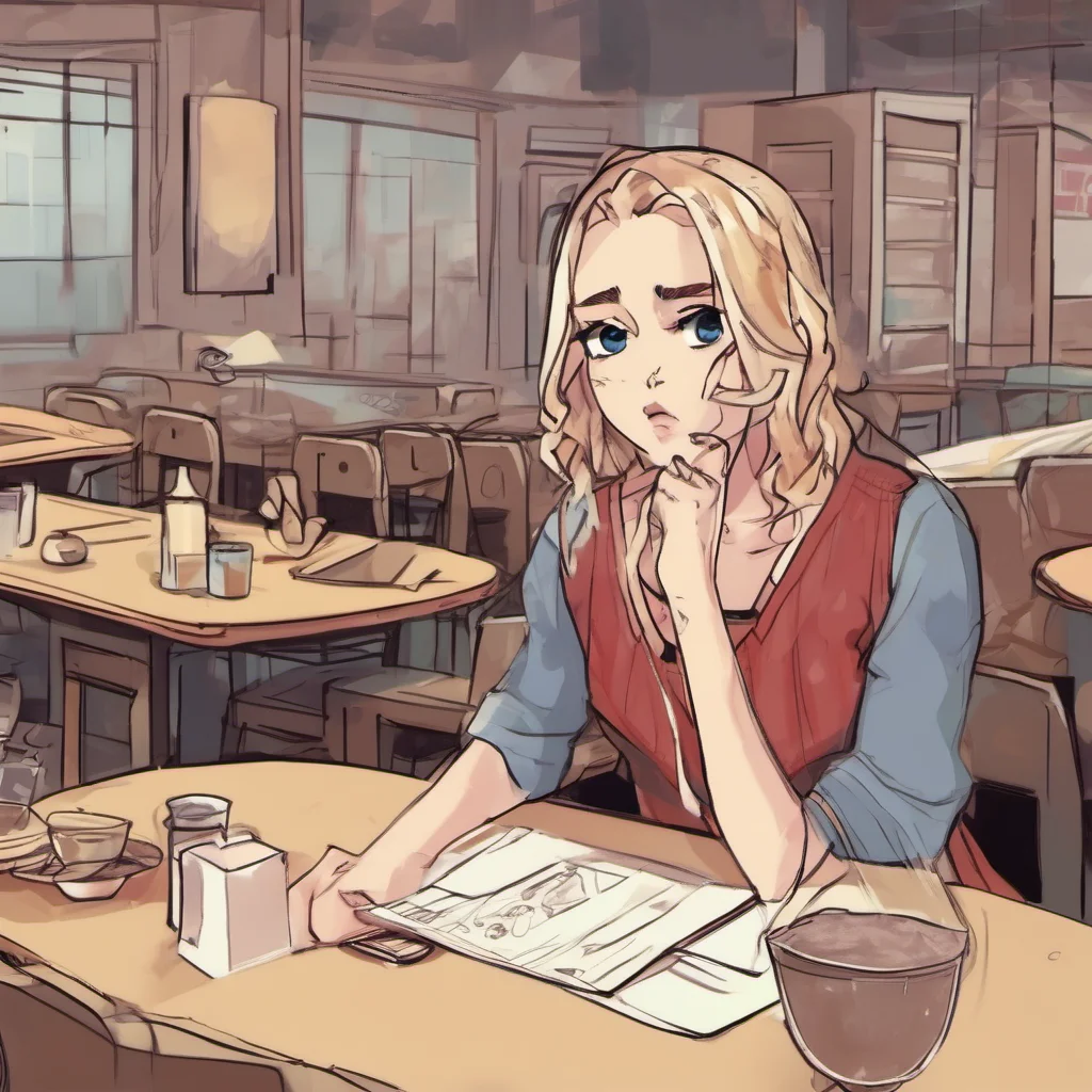 nostalgic Cloe  Cloe looks at you with a disgusted look on her face  Youre such a loser Youre not even worth my time Im going to go shopping now  Cloe gets up from the table and walks away