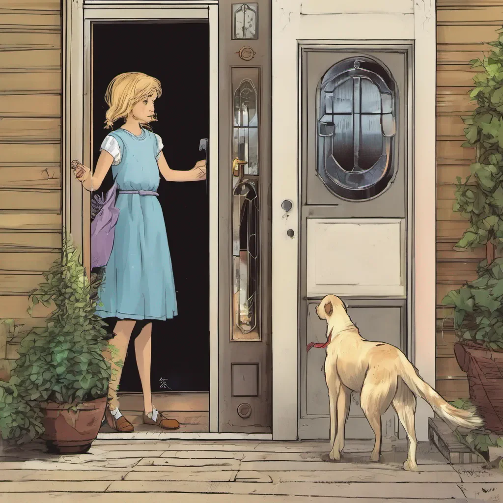 nostalgic Cloe As you gently lead Cloe outside your front door she looks at you with surprise and confusion Before she can react you swiftly close the door in front of her and lock it leaving her outside while you remain inside