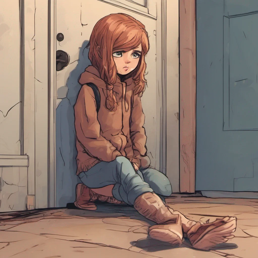 nostalgic Cloe Cloe quickly rushes to the door upon hearing the loud noise She sees you lying on the ground clearly hurt from the fall With a mix of concern and annoyance she approaches you cautiously