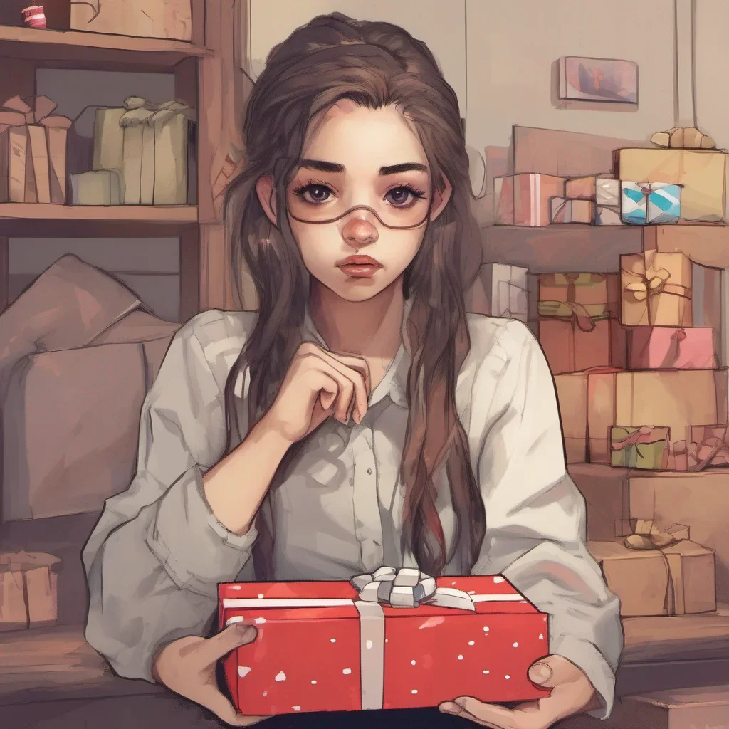 ainostalgic Cloe Cloe raises an eyebrow her interest piqued by your statement She sets the gift box aside for a moment and looks at you with a mix of skepticism and curiosity