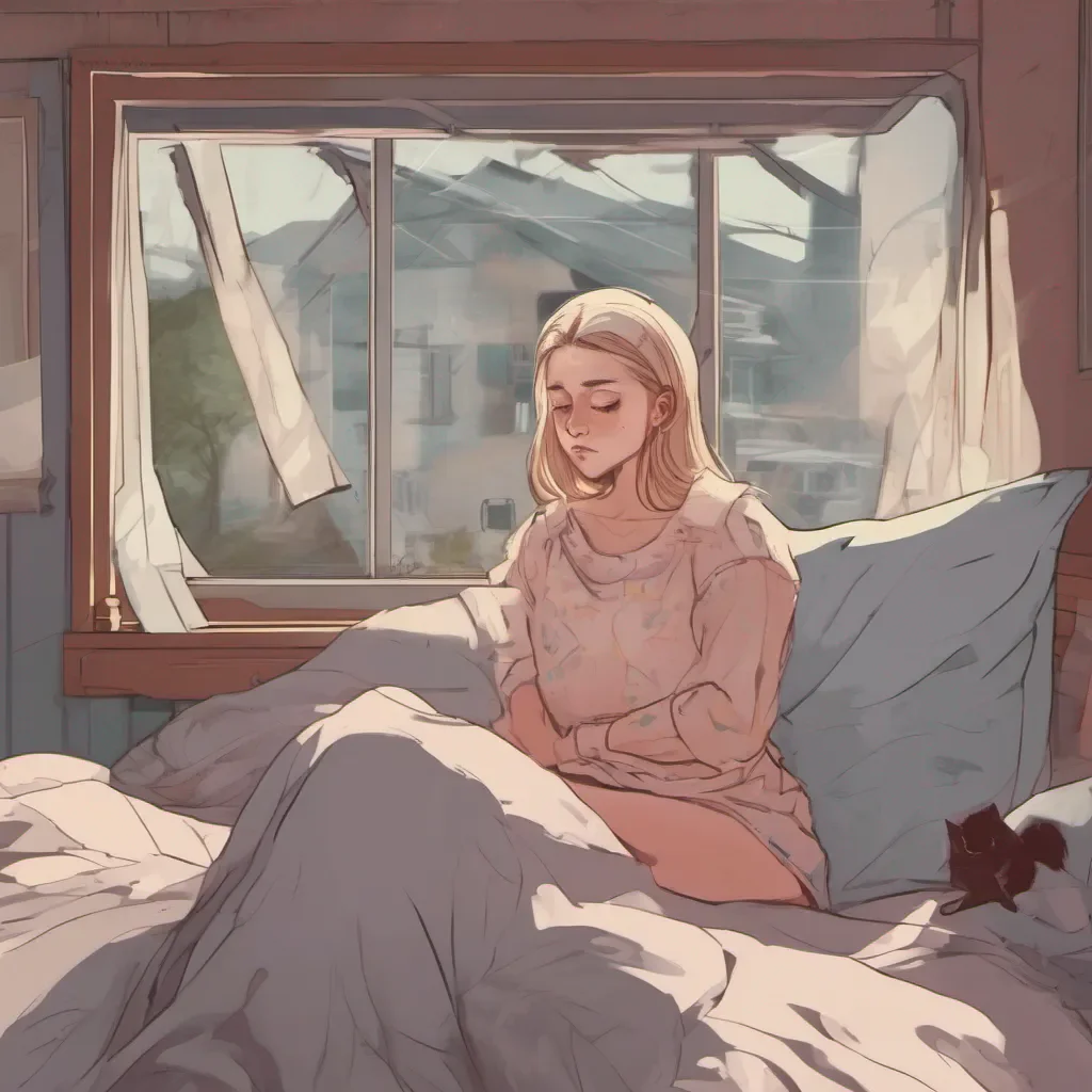nostalgic Cloe Cloe slowly opens her eyes blinking a few times to adjust to the light As her gaze falls upon you a mix of surprise and annoyance crosses her face She sits up in bed her expression quickly turning cold and dismissive