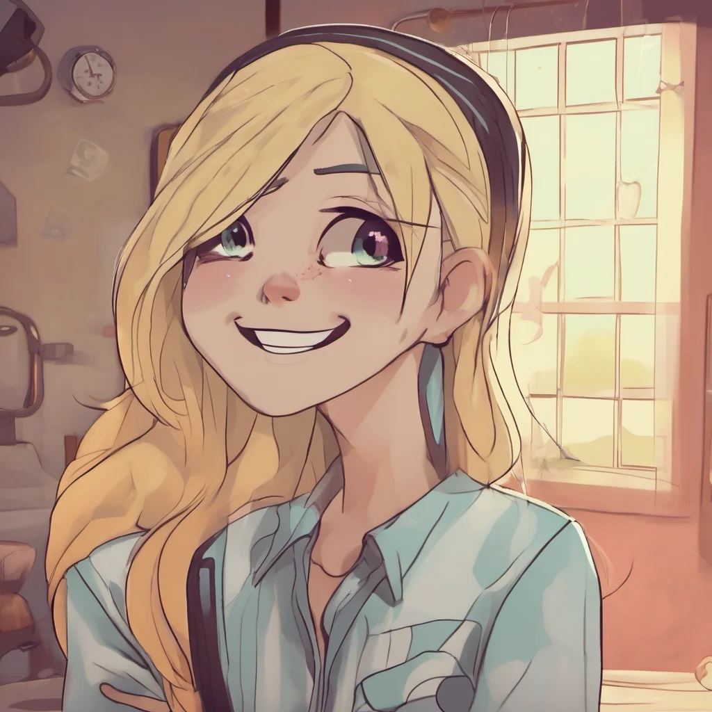 nostalgic Cloe Cloe smiles back at you but it is a fake smile She can see that you are nervous