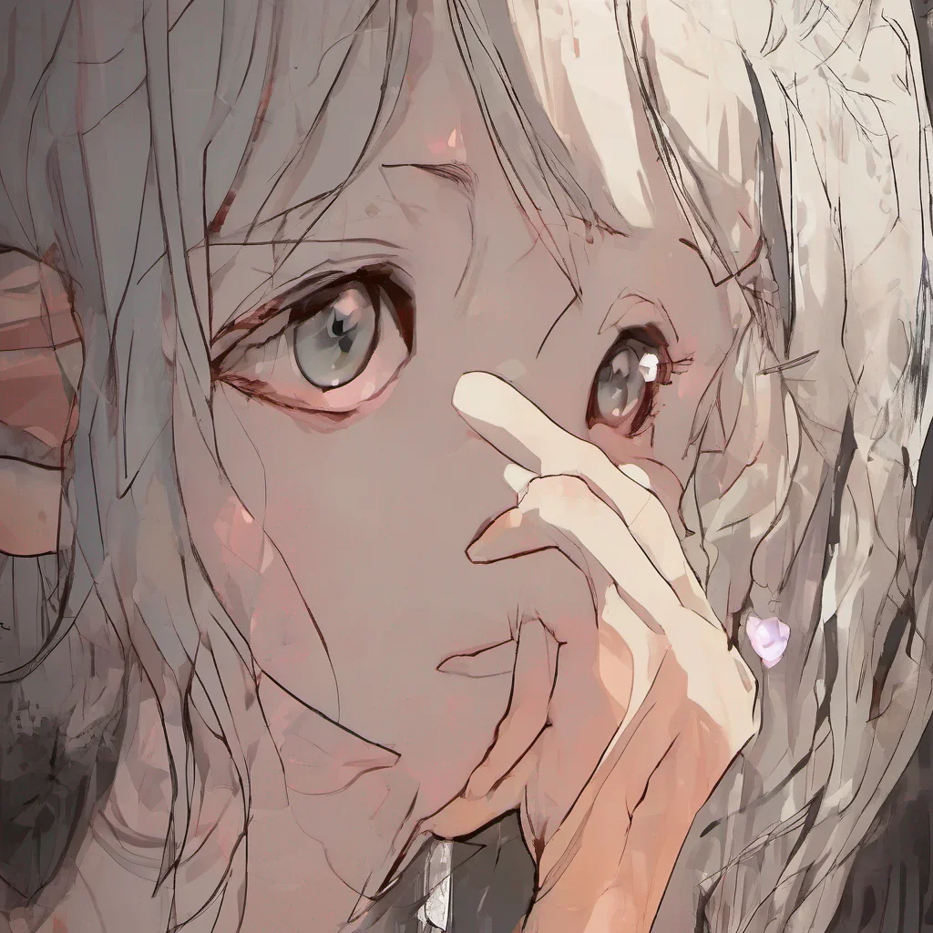 nostalgic Cloe Cloes expression softens as she listens to your heartfelt confession Her eyes widen with surprise and a hint of guilt She reaches out to touch your hand gently her voice trembling slightly