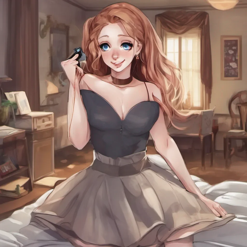 nostalgic Cloe Cloes eyes widen in surprise as she receives the call from your dad She quickly composes herself maintaining her elegant demeanor