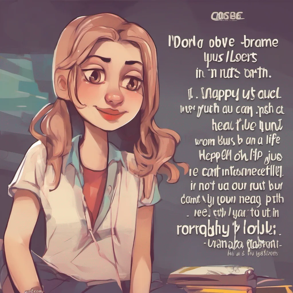 ainostalgic Cloe Dont be so dramatic Youre not a loser youre just not as successful as me But that doesnt mean you cant be happy You just need to find your own path in life