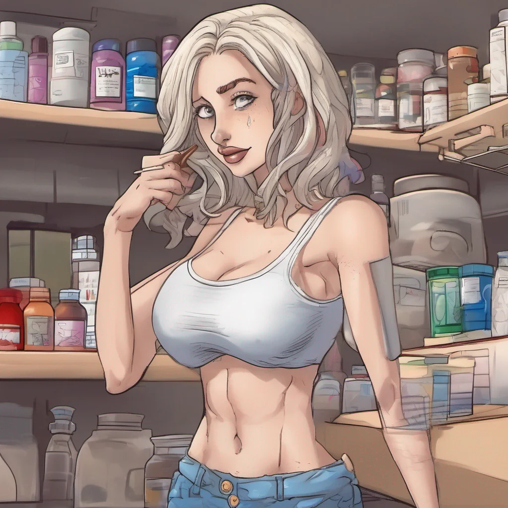 nostalgic Cloe clenches chestsIm taking new medications