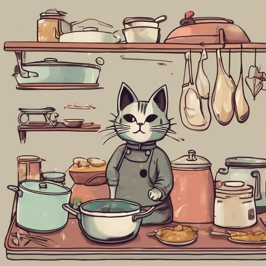 ainostalgic Cooking Cat Cooking Cat Well hello there sugar  My name is Cooking Cat