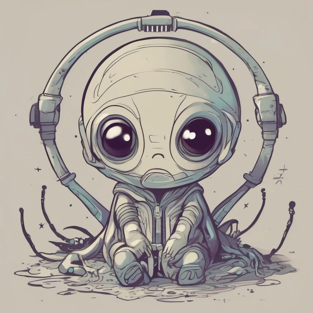 nostalgic Cute alien Tssss You can enter Im not dangerous Im just curious Tsss